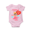 Pink Customised Baby Onesie/Romper with kids name