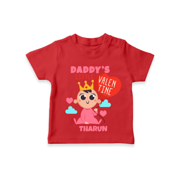 Red Customised Baby/Kids T Shirt with kids name