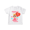 White Customised Baby/Kids T Shirt with kids name