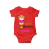 Red Valentine's Themed Baby Onesie With Name