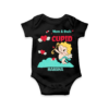 Black Valentine's Themed Baby Onesie With Name