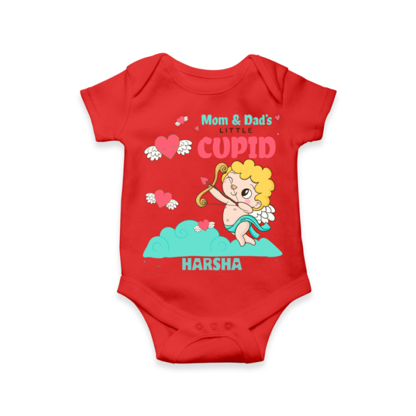 Red Valentine's Themed Baby Onesie With Name