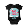 Black Valentine's Themed Baby Onesie With Name