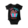 Black Valentine's Themed Baby Onesie With Name