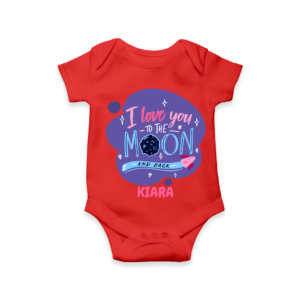 Red Valentine's Themed Baby Onesie With Name