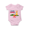 EASTER DESIGN BABY ROMPER WITH NAME - PINK